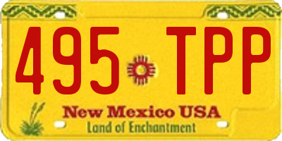 NM license plate 495TPP