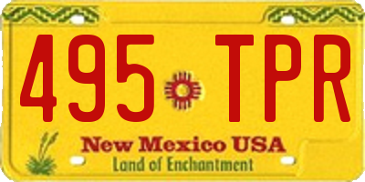 NM license plate 495TPR
