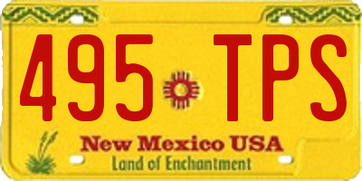 NM license plate 495TPS