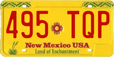 NM license plate 495TQP