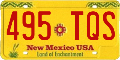 NM license plate 495TQS