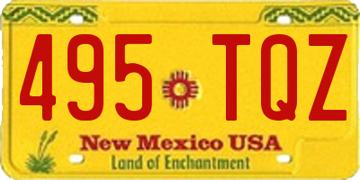 NM license plate 495TQZ