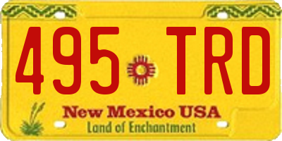 NM license plate 495TRD