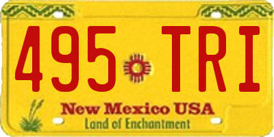NM license plate 495TRI