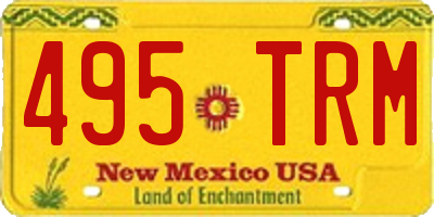 NM license plate 495TRM