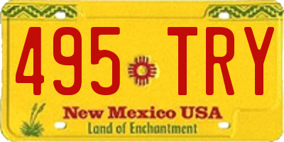 NM license plate 495TRY