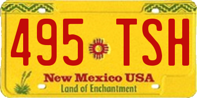 NM license plate 495TSH
