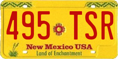 NM license plate 495TSR