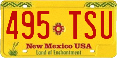 NM license plate 495TSU