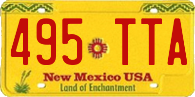 NM license plate 495TTA