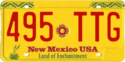 NM license plate 495TTG