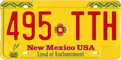 NM license plate 495TTH