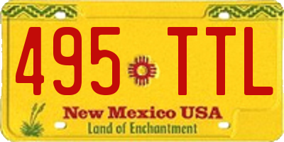 NM license plate 495TTL