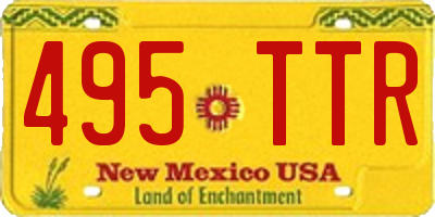 NM license plate 495TTR