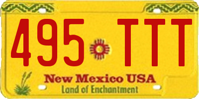 NM license plate 495TTT