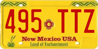 NM license plate 495TTZ