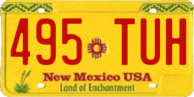 NM license plate 495TUH
