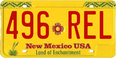 NM license plate 496REL