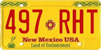 NM license plate 497RHT
