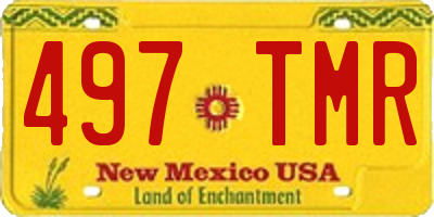NM license plate 497TMR