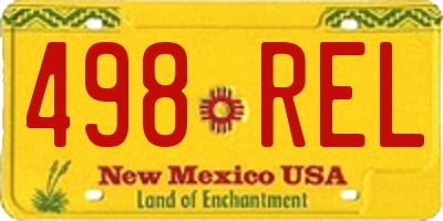 NM license plate 498REL