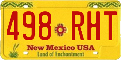 NM license plate 498RHT