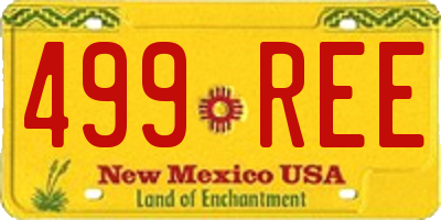 NM license plate 499REE