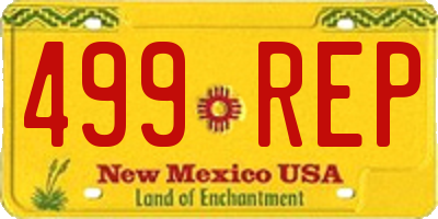NM license plate 499REP