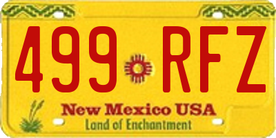 NM license plate 499RFZ