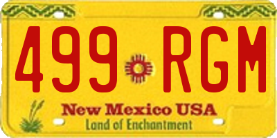 NM license plate 499RGM