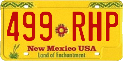 NM license plate 499RHP