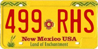 NM license plate 499RHS