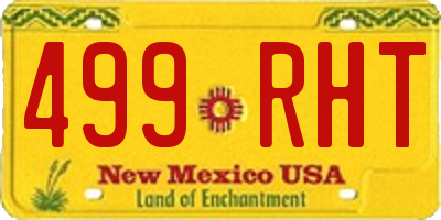 NM license plate 499RHT