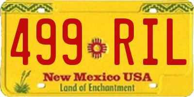 NM license plate 499RIL
