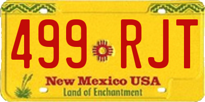 NM license plate 499RJT