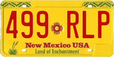 NM license plate 499RLP