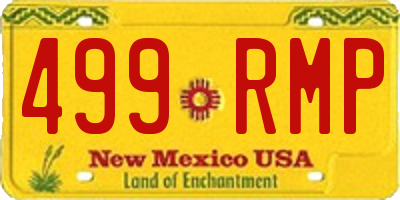 NM license plate 499RMP