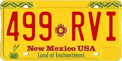 NM license plate 499RVI