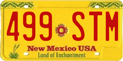 NM license plate 499STM