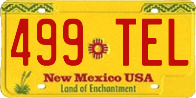 NM license plate 499TEL