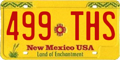 NM license plate 499THS