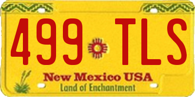 NM license plate 499TLS