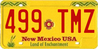 NM license plate 499TMZ
