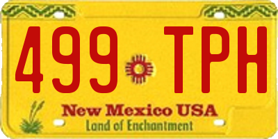 NM license plate 499TPH