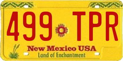 NM license plate 499TPR