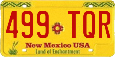 NM license plate 499TQR