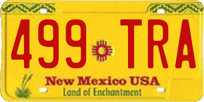 NM license plate 499TRA