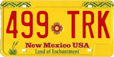 NM license plate 499TRK