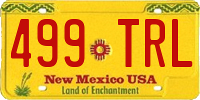 NM license plate 499TRL