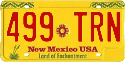 NM license plate 499TRN